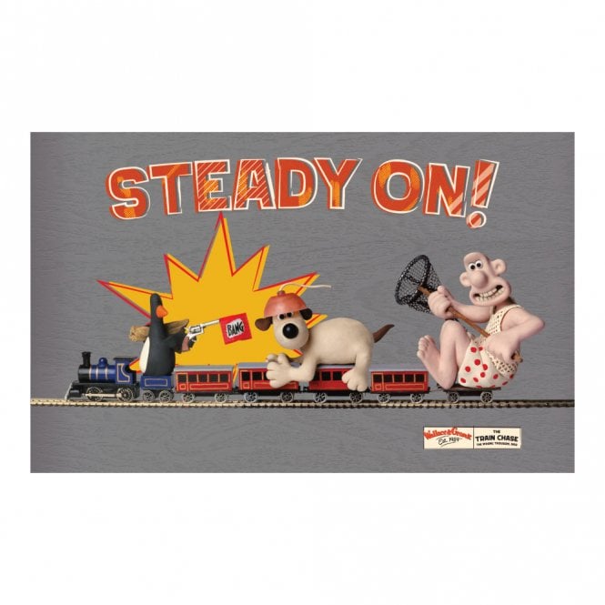 Wallace & Gromit Steady On Medium Plaque 